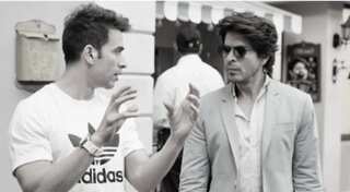 Shah Rukh Khan spotted on a film set with Punit Malhotra, see viral pics