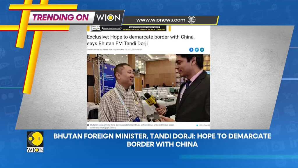 Bhutan FM Tandi Dorji: Hope to demarcate border with China