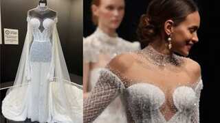 Isn't that stunning? This wedding gown with 50,890 Swarovski crystals breaks world record