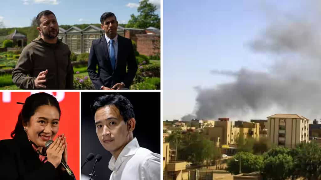 Top 10 world news: Zelensky meets UK PM Sunak, Thailand oppn parties agree to form coalition, & more