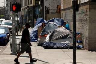 California police begin hunt for assailant who severed homeless man’s hand with sword