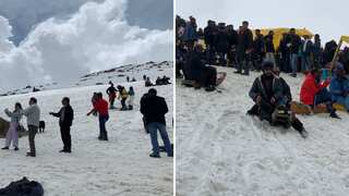 India: Ski resort Gulmarg in Kashmir surprises tourists with snow in May