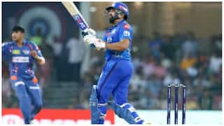 IPL 2023: Rohit Sharma dances down the track, smacks a huge SIX in LSG vs MI clash - Watch