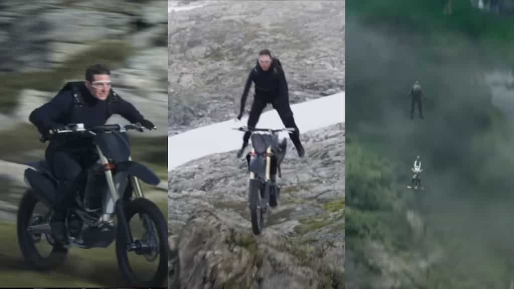Watch Tom Cruise's jaw-dropping motorcycle stunt in Mission: Impossible Dead Reckoning Part One trailer