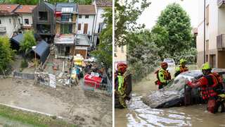 Italy floods: Death toll rises to at least 13, tens of thousands of people displaced