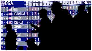 Golf: Eric Cole leads PGA Championship, chased by pack of major winners