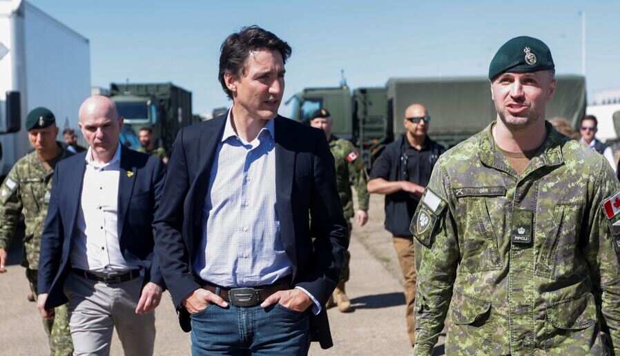 Trudeau surveys damage