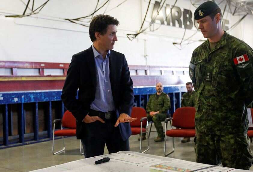 Trudeau surveys damage