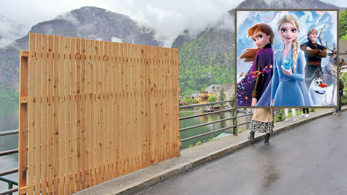 Austrian town, that inspired Disney's Frozen, erects fence to stop tourists from taking selfies