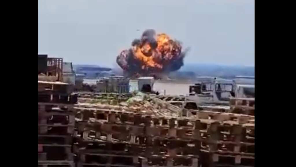 WATCH | F/A-18 Hornet fighter jet nosedives, bursts into flames in Spain