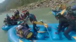 WATCH | Violent scuffle breaks out among tourists during river-rafting in Rishikesh