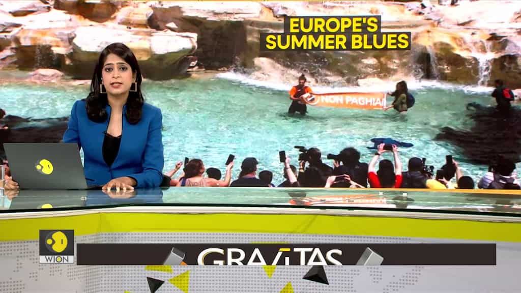 Gravitas: Climate activists pour vegetable charcoal in Trevi fountain