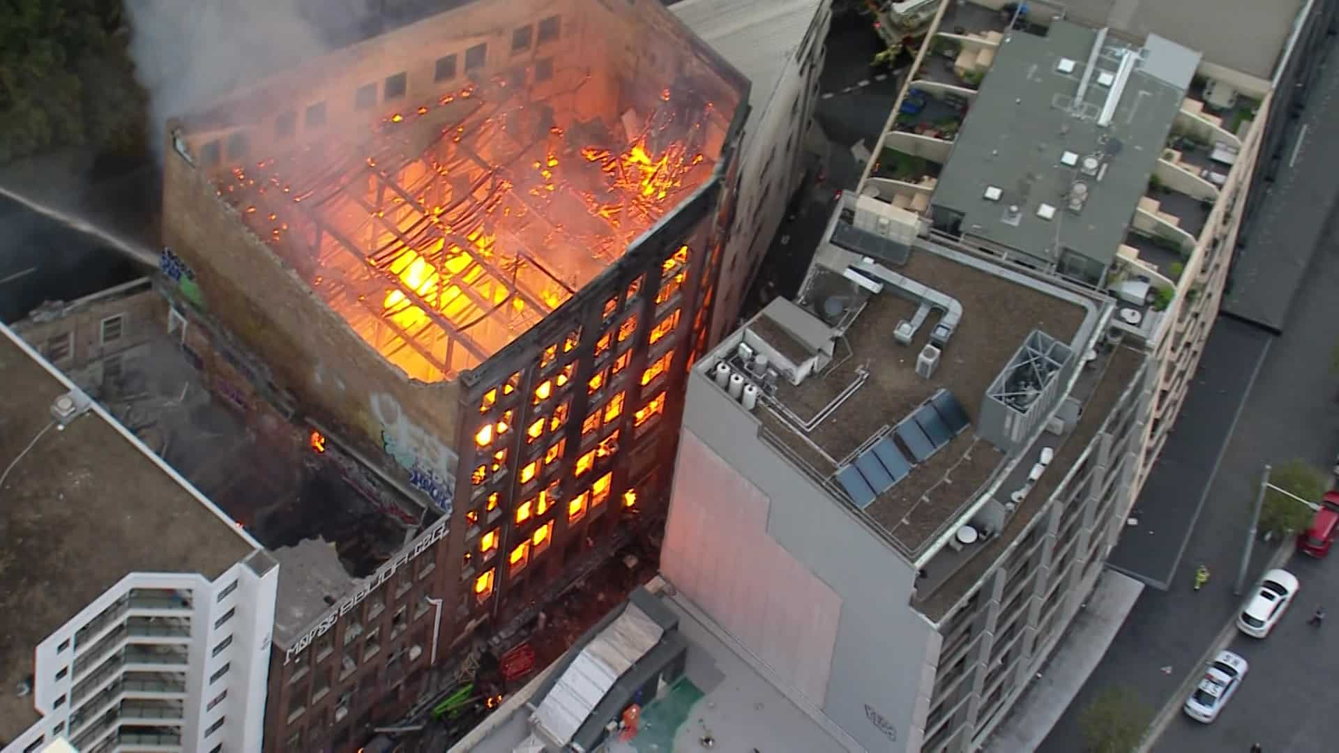 WATCH | Major fire engulfs seven-storey building in Sydney: Over 100 firefighters battle towering flames