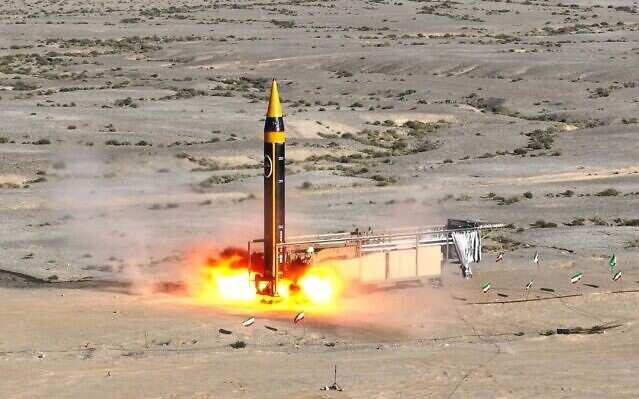 Iran test-fires 2,000-km range ballistic missile, enough to cover Israel, US bases