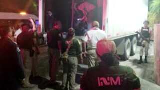 Mexican officials find 175 migrants crammed in a truck trailer near southern border