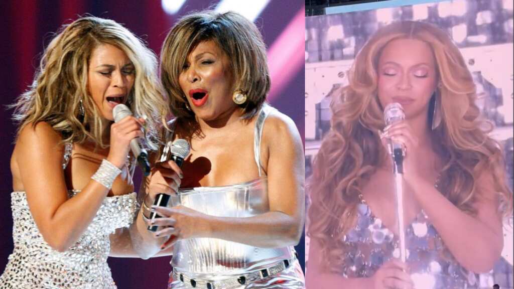 I wouldn't be on this stage without Tina Turner! Beyoncé pauses concert to honour late singer