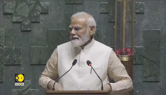 India's new Parliament: PM Modi addresses the new Parliament | Opposition stays away from even