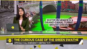 Gravitas: A strange green patch appears in Venice's Grand Canal