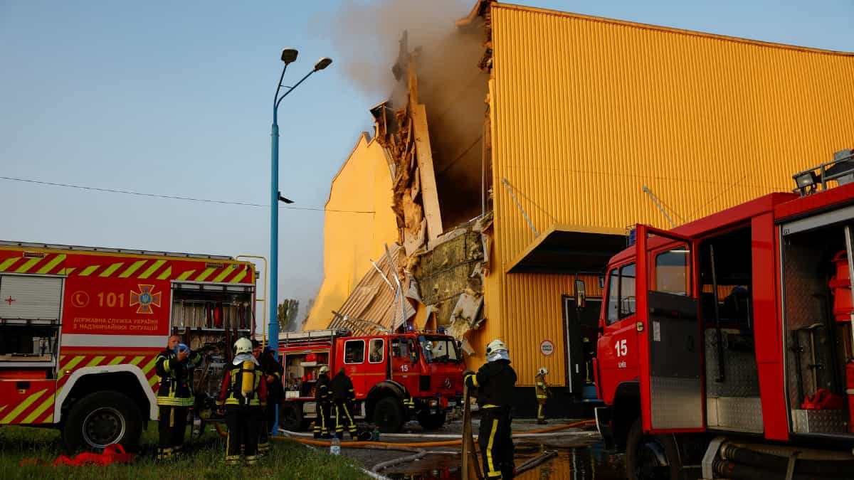 Russian drones target military infrastructure and grain storage facilities