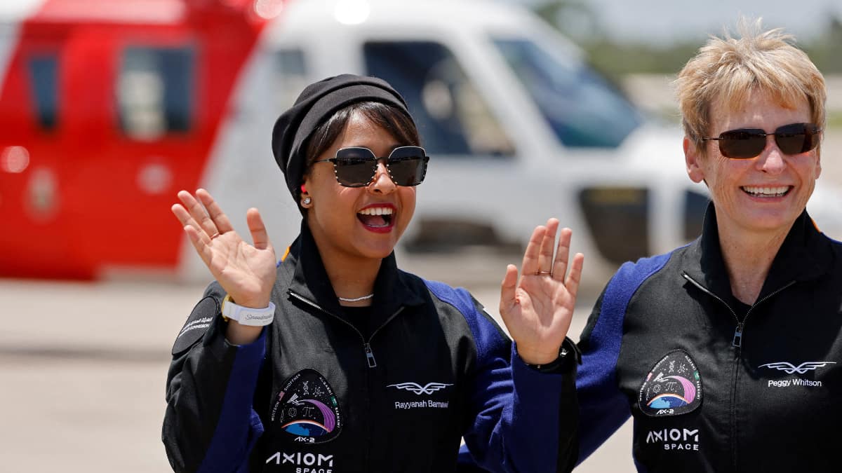 Axiom-2 crew, including first Saudi Arabian woman in orbit, returns to Earth safely