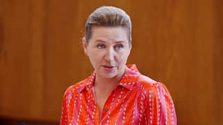 Danish Prime Minister Mette Frederiksen delivers speech partly written by ChatGPT