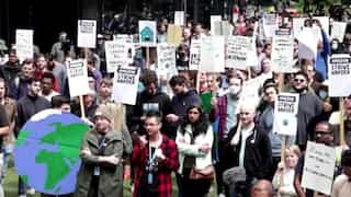 Amazon employees stage walkout at company headquarters in Seattle