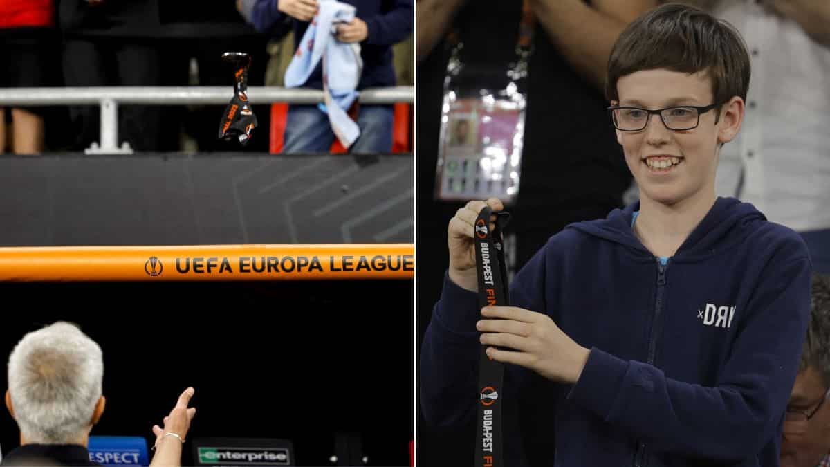 WATCH: Jose Mourinho gives away his silver medal amid speculations surrounding future at AS Roma WATCH: Jose Mourinho gives away his silver medal amid speculations surrounding future at AS Roma