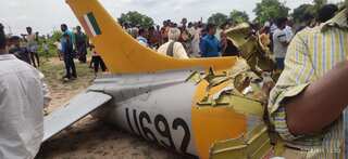 India: Air Force's training aircraft with two pilots on board crashes in Karnataka, IAF orders enquiry. Watch!