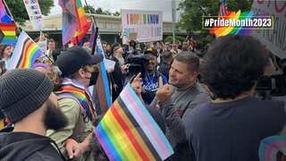 'Propaganda' vs 'bullying': Groups of parents clash at anti-LGBTQ protest outside Los Angeles school