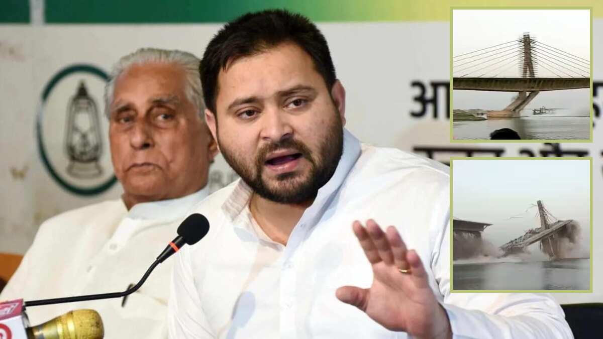 Bihar bridge collapse: Deputy CM Tejashwi Yadav says ‘serious defects found’ Bihar bridge collapse: Deputy CM Tejashwi Yadav says ‘serious defects found’