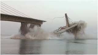India: Guard missing after under-construction bridge collapses like a 'house of cards' in Bihar
