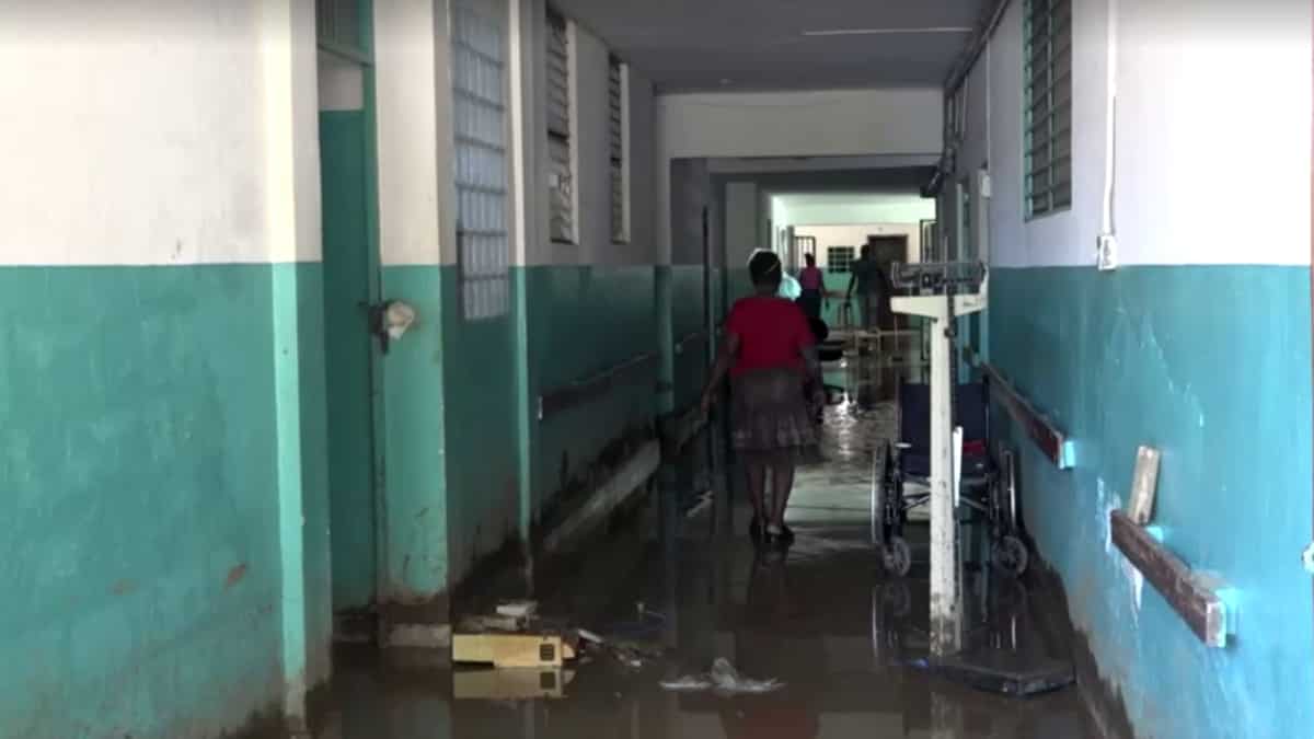 Flooded hospitals