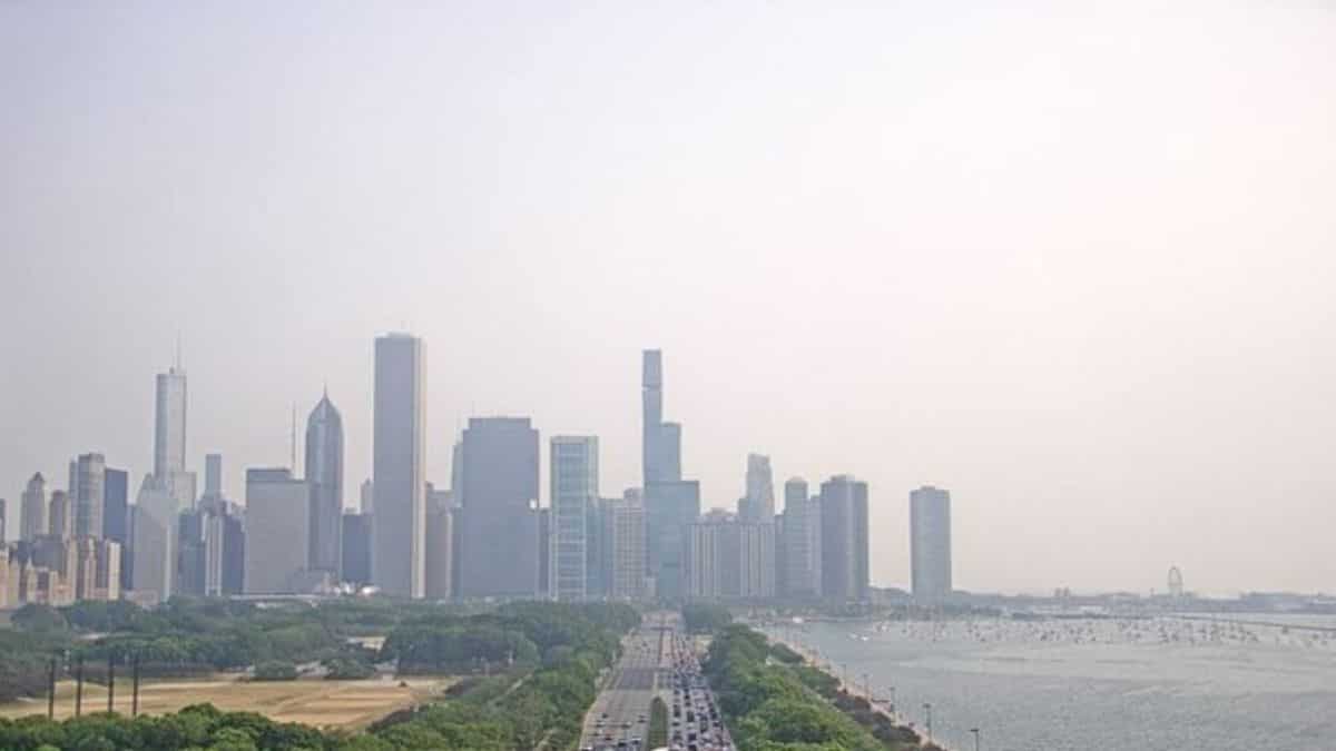 Poor air quality in Chicago