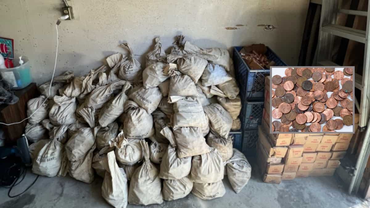 California family's million-penny dilemma; sacks of copper coins found under home