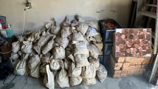 California family's million-penny dilemma; sacks of copper coins found under home