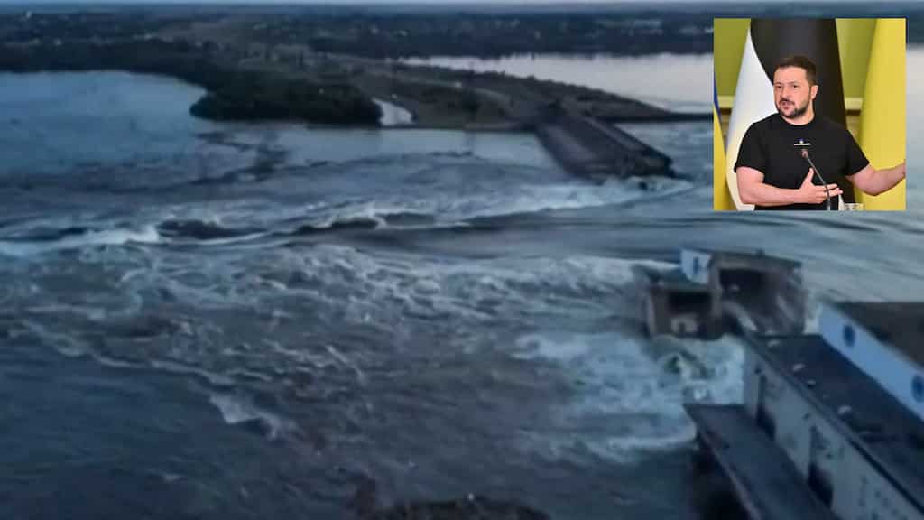 Ukraine dam collapse: Zelensky says world ‘shamefully indifferent’ to disaster