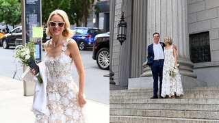King Kong star Naomi Watts, 54, marries Billy Crudup in $7400 Oscar de la Renta gown, see first pics