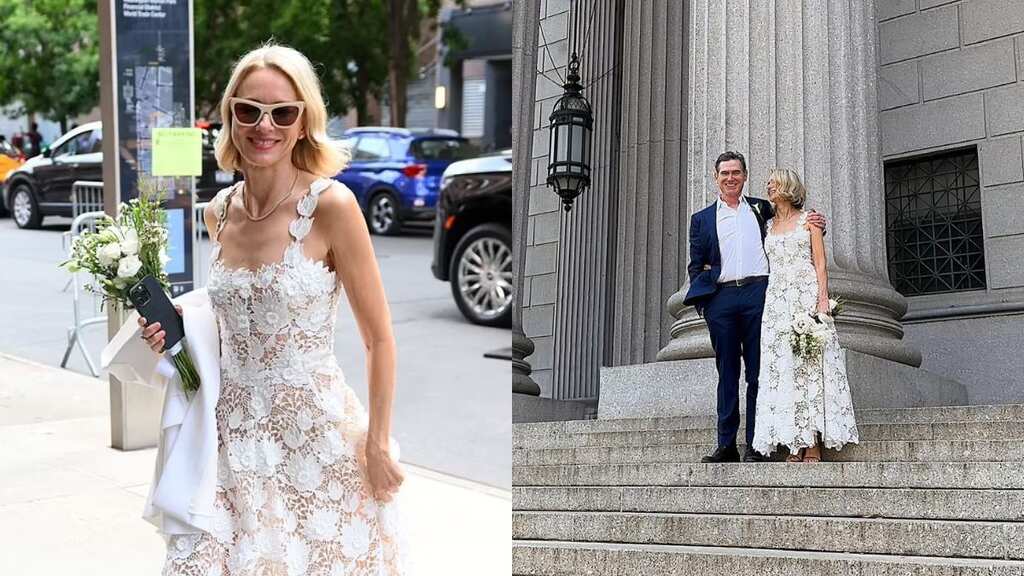 King Kong star Naomi Watts, 54, marries Billy Crudup in $7400 Oscar de la Renta gown, see first pics