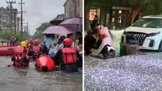 At least three killed after storms sweep through China, flood warnings issued