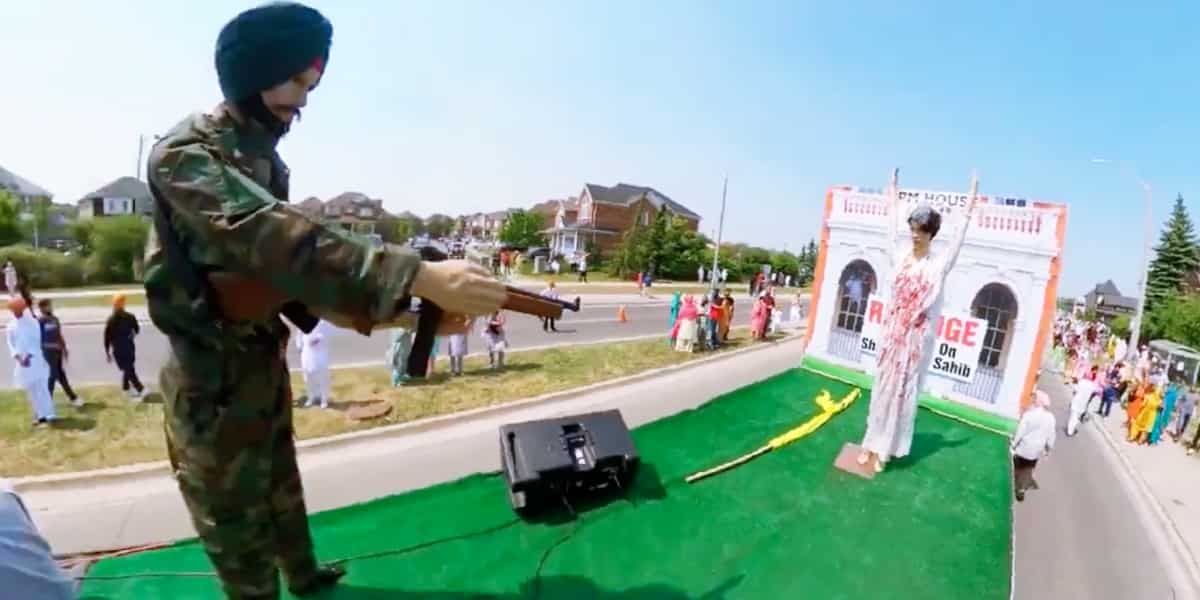 Displaying assassination tableau of India’s former PM Indira Gandhi ‘not hate crime’: Canada