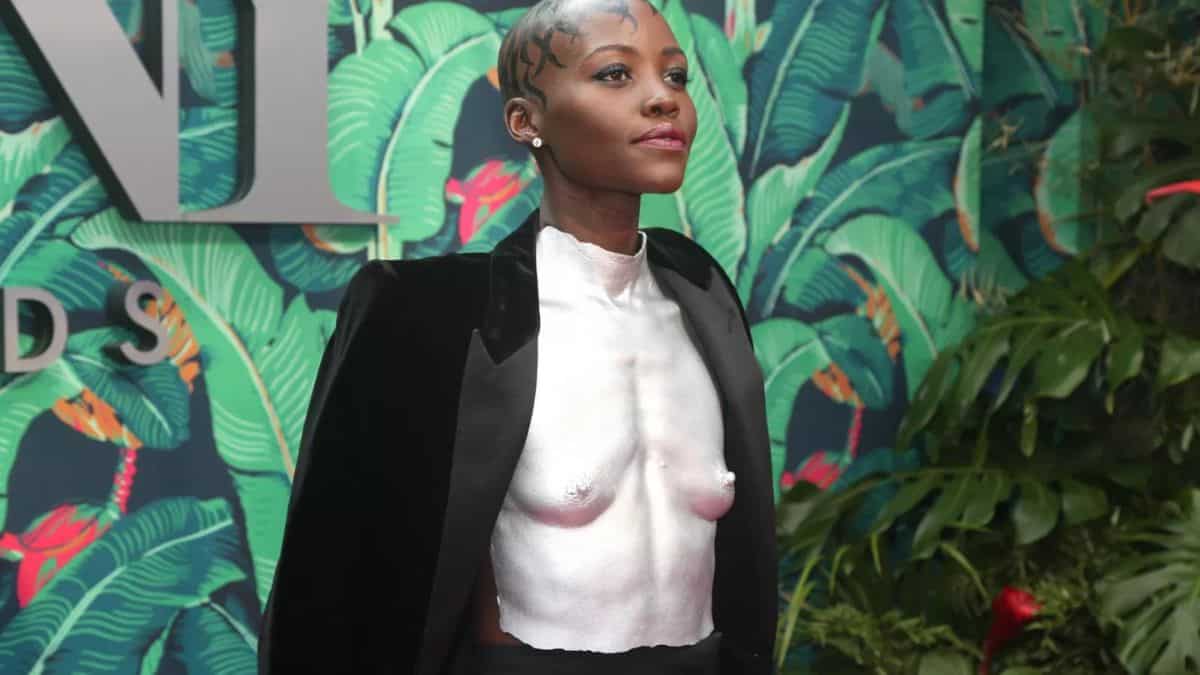 Lupita Nyong'o sends out a powerful message with her bold look at Tonys 2023