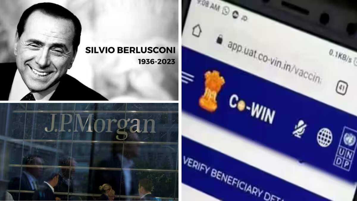 Top 10 world news: Indian govt refutes CoWIN leak reports, Italy's ex-PM Silvio Berlusconi dies aged 86 & more Top 10 world news: Indian govt refutes CoWIN leak reports, Italy's ex-PM Silvio Berlusconi dies aged 86 & more