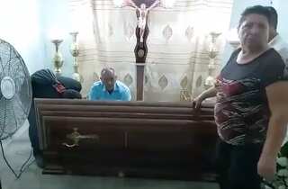 Watch: Dead woman comes to life during funeral, mourners stunned