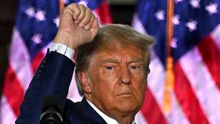 Song about 'going to prison' plays as Trump takes stage in rally