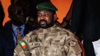Mali junta leader discusses security, economy with Putin