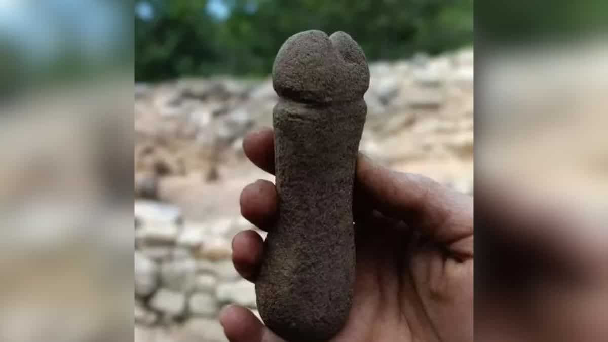 What was the actual use of this six-inch 'stone penis' in medieval Spain?