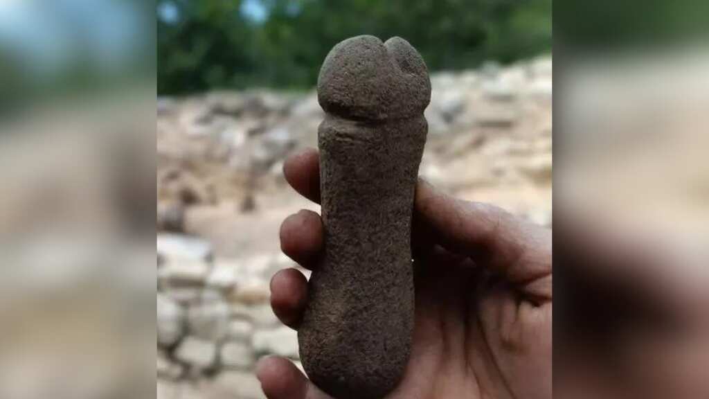 What was the actual use of this six-inch 'stone penis' in medieval Spain?