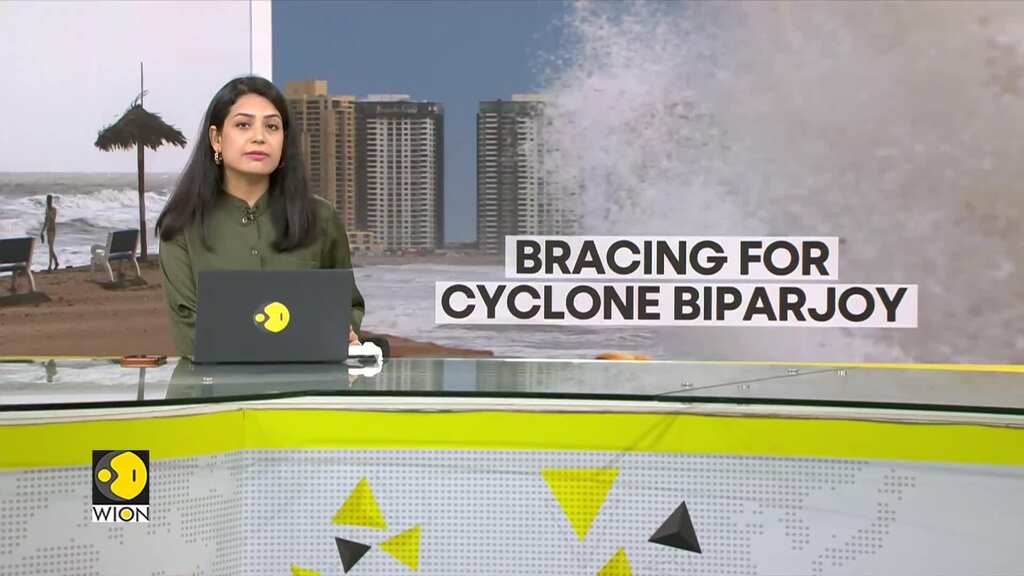 Gales lash India and Pakistan as powerful cyclone Biparjoy approaches