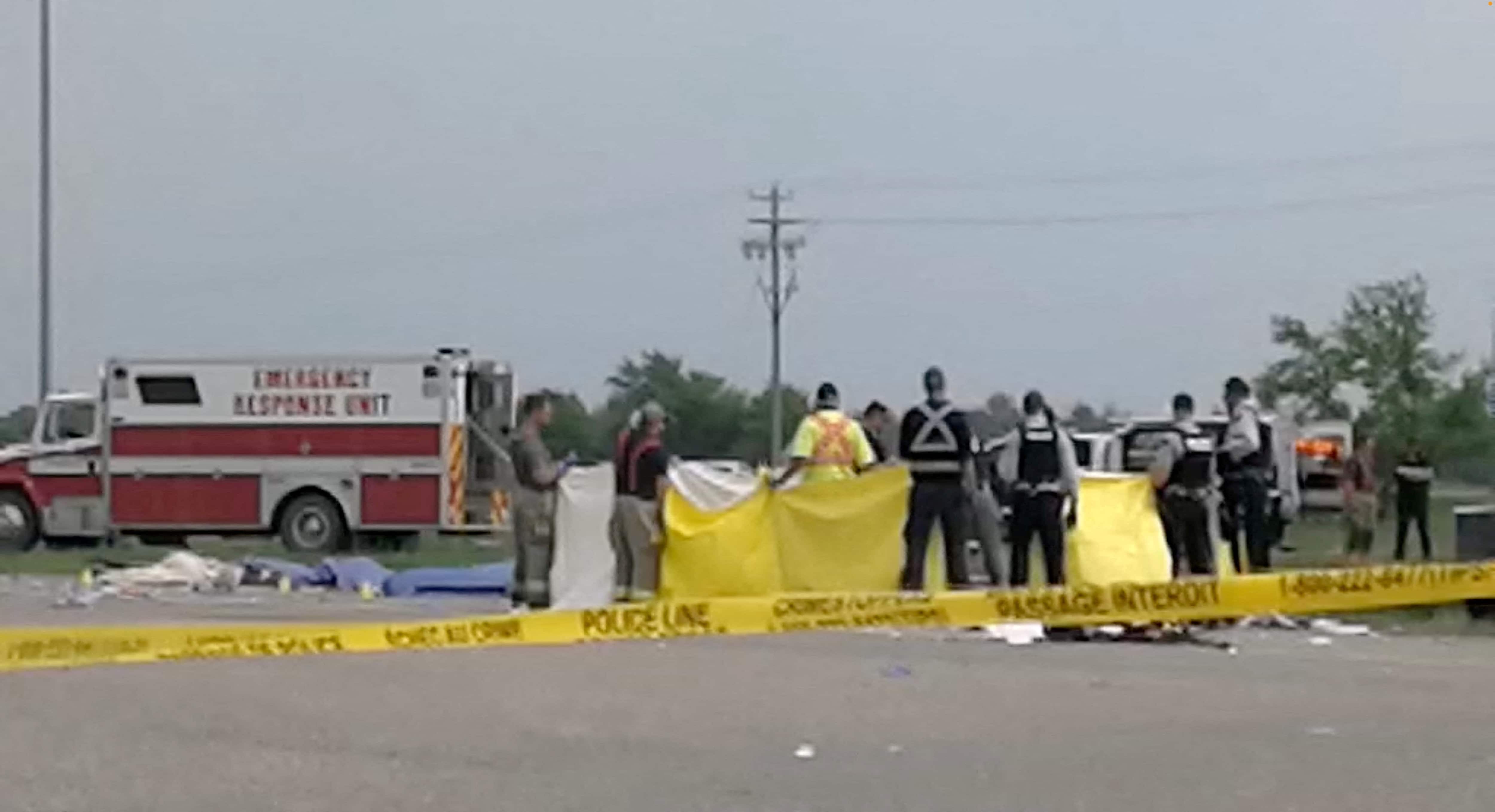 15 dead, 10 injured as bus carrying elders collides with truck on highway in Manitoba, Canada 15 dead, 10 injured as bus carrying elders collides with truck on highway in Manitoba, Canada