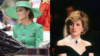 Kate Middleton honours Princess Diana at King Charles' Trooping the Colour parade. See pics